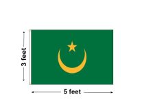 3'x5' Mauritania Nylon Outdoor Flag