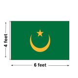 4'x6' Mauritania Nylon Outdoor Flag