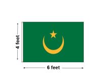 4'x6' Mauritania Nylon Outdoor Flag