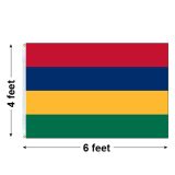 4'x6' Mauritius Nylon Outdoor Flag