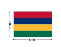 4'x6' Mauritius Nylon Outdoor Flag