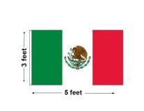 3'x5' Mexico Nylon Outdoor Flag