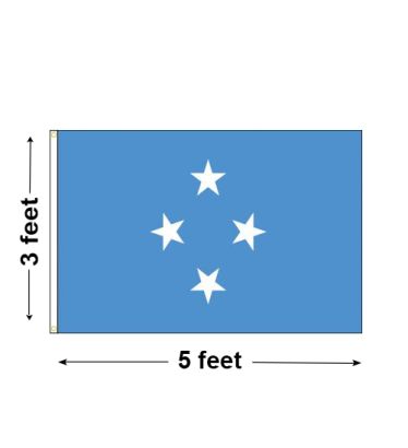 3'x5' Micronesia Nylon Outdoor Flag