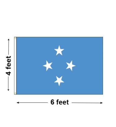 4'x6' Micronesia Nylon Outdoor Flag