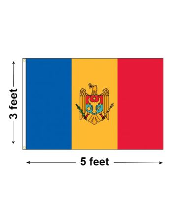 3'x5' Moldova Nylon Outdoor Flag