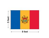 5'x8' Moldova Nylon Outdoor Flag