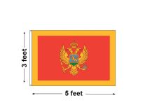 3'x5' Montenegro Nylon Outdoor Flag