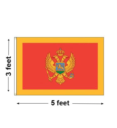 3'x5' Montenegro Nylon Outdoor Flag