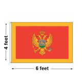 4'x6' Montenegro Nylon Outdoor Flag