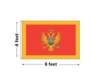 4'x6' Montenegro Nylon Outdoor Flag