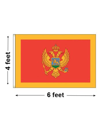 4'x6' Montenegro Nylon Outdoor Flag