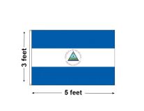 3'x5' Nicaragua Nylon Outdoor Flag