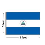 5'x8' Nicaragua Nylon Outdoor Flag