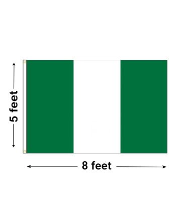 5'x8' Nigeria Nylon Outdoor Flag