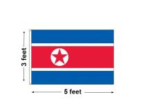 3'x5' North Korea Nylon Outdoor Flag