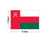 3'x5' Oman Nylon Outdoor Flag