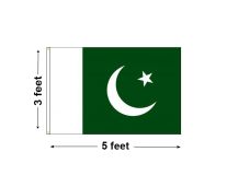 3'x5' Pakistan Nylon Outdoor Flag