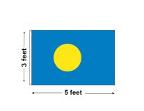 3'x5' Palau Nylon Outdoor Flag