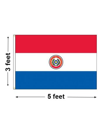 3'x5' Paraguay Nylon Outdoor Flag