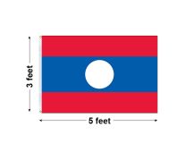 3'x5' People's Democratic Republic of Lao Nylon Outdoor Flag