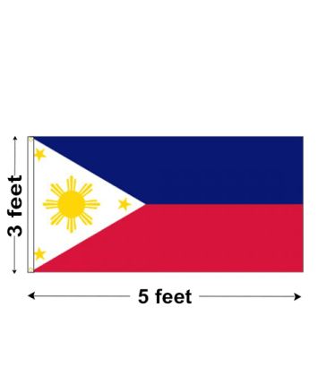 3'x5' Philippines Nylon Outdoor Flag