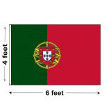 4'x6' Portugal Nylon Outdoor Flag