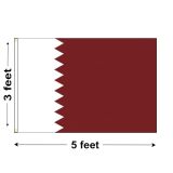 3'x5' Qatar Nylon Outdoor Flag