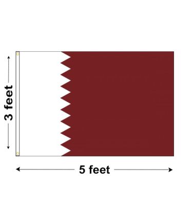 3'x5' Qatar Nylon Outdoor Flag