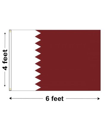 4'x6' Qatar Nylon Outdoor Flag