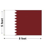 5'x8' Qatar Nylon Outdoor Flag