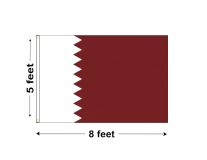 5'x8' Qatar Nylon Outdoor Flag