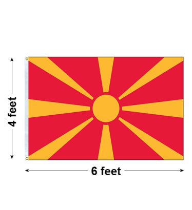 4'x6' Republic of Macedonia Nylon Outdoor Flag