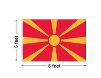 5'x8' Republic of Macedonia Nylon Outdoor Flag