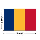 3'x5' Romania Nylon Outdoor Flag