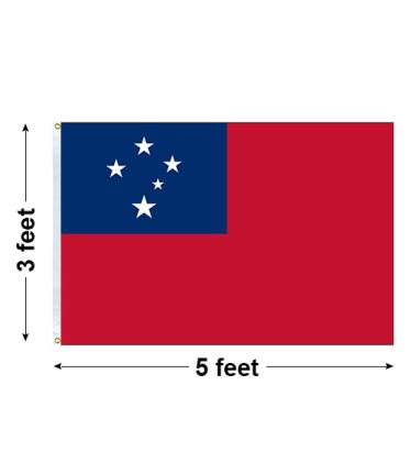 3'x5' Samoa Nylon Outdoor Flag