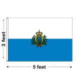 3'x5' San Marino Nylon Outdoor Flag