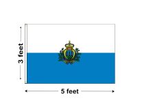 3'x5' San Marino Nylon Outdoor Flag