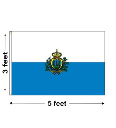 3'x5' San Marino Nylon Outdoor Flag