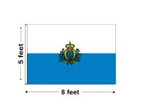 5'x8' San Marino Nylon Outdoor Flag