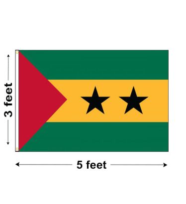 3'x5' Sao Tome & Principe Nylon Outdoor Flag