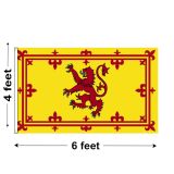 4'x6' Scotland Lion Nylon Outdoor Flag