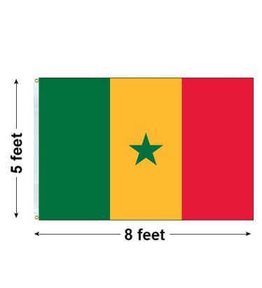 5'x8' Senegal Nylon Outdoor Flag