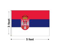 3'x5' Serbia Nylon Outdoor Flag