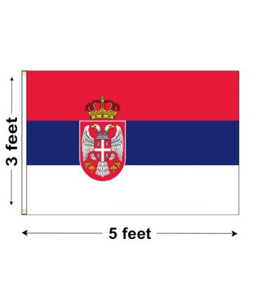 3'x5' Serbia Nylon Outdoor Flag