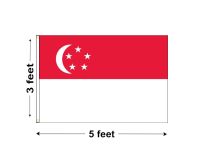 3'x5' Singapore Nylon Outdoor Flag