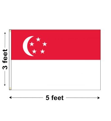 3'x5' Singapore Nylon Outdoor Flag