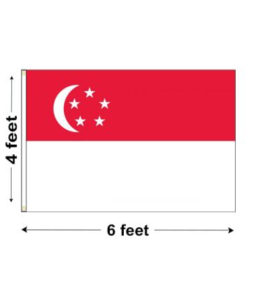 4'x6' Singapore Nylon Outdoor Flag