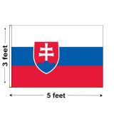 3'x5' Slovakia Nylon Outdoor Flag