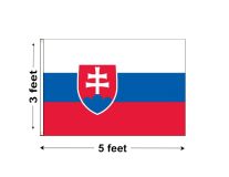 3'x5' Slovakia Nylon Outdoor Flag