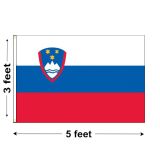 3'x5' Slovenia Nylon Outdoor Flag